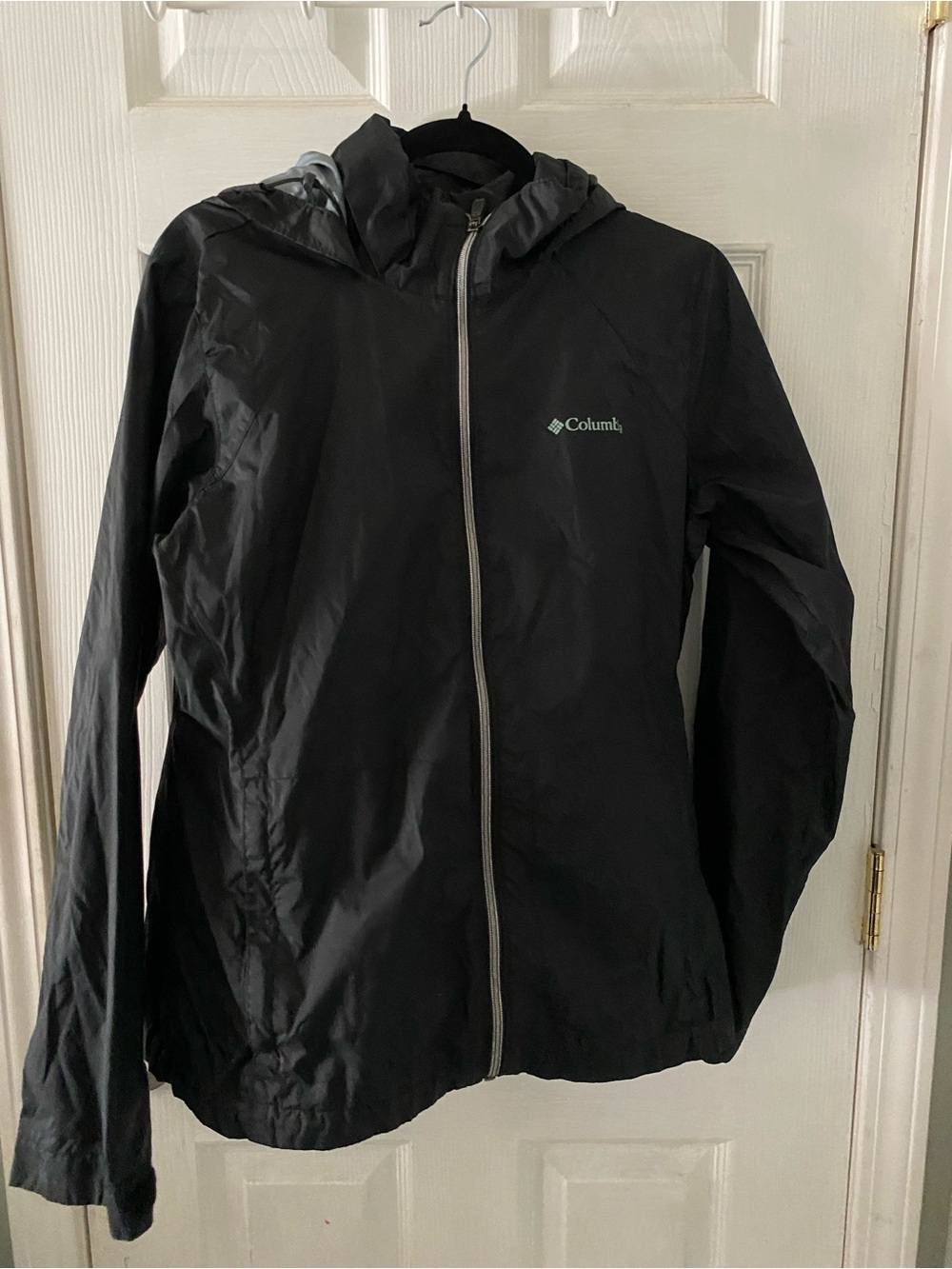 Columbia Black and Gray Hooded Jacket